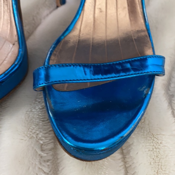 VIKTOR & ROLF Blue High Heel Bow Sandals size 37 - Picture 8 of 10